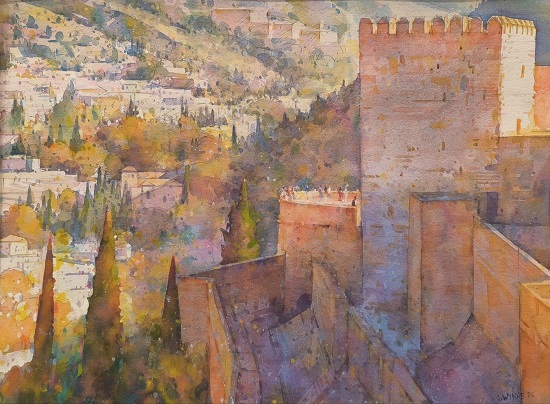 Obra: Vista del Albaicín desde la Torre de Comares